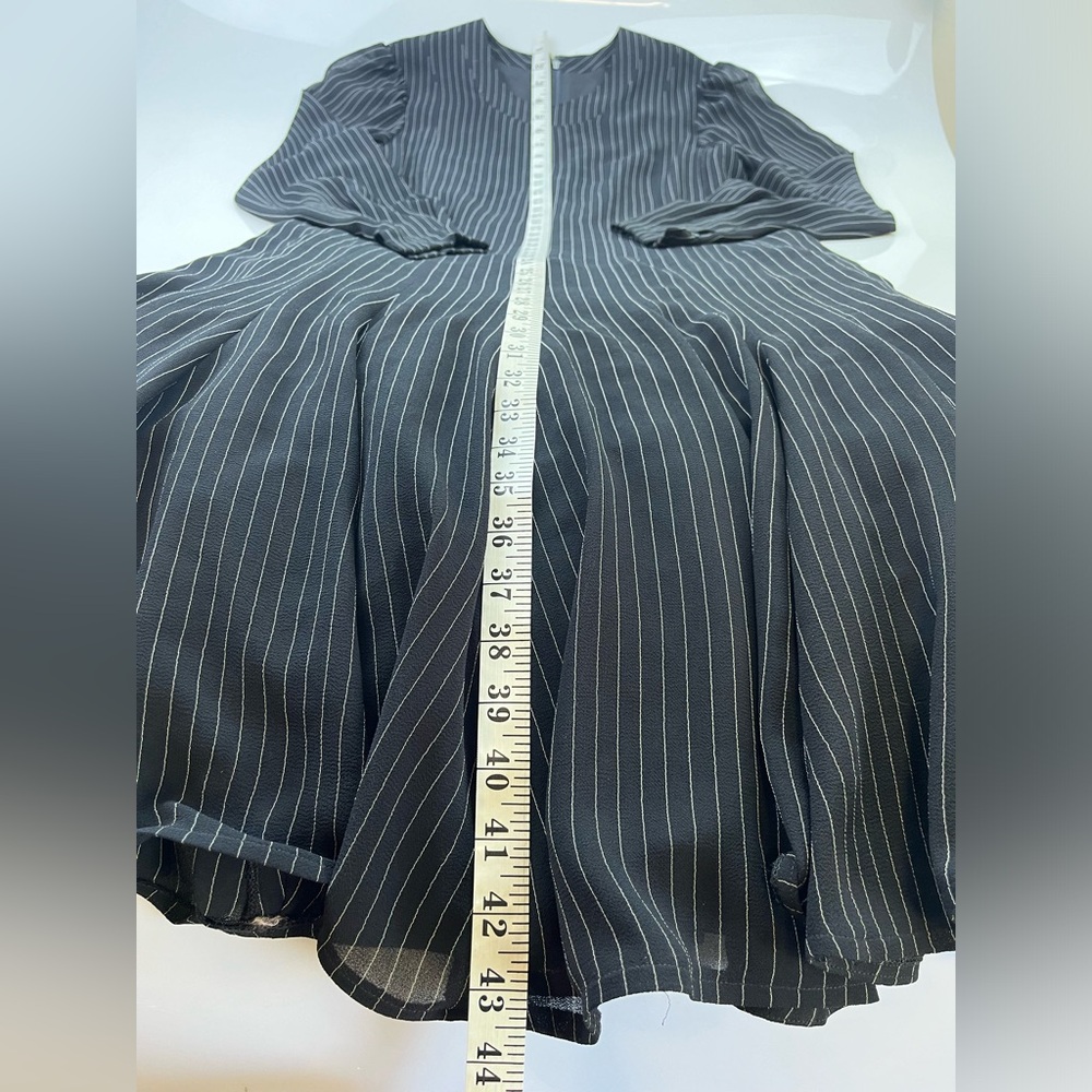 Tracy Mills Black Striped Dress N229-40 - Picture 11 of 11